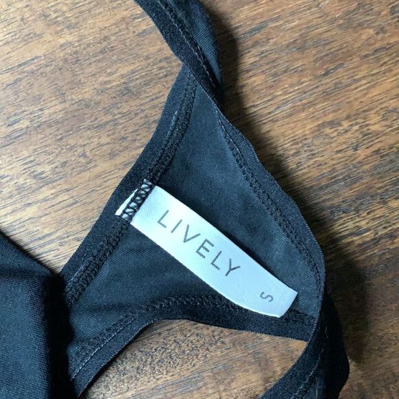 Lively Black Cotton Thong - Picture 7 of 9